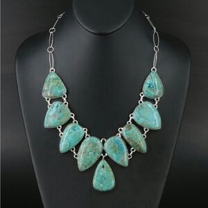 ISRAELI EILAT STONE STATEMENT NECKLACE